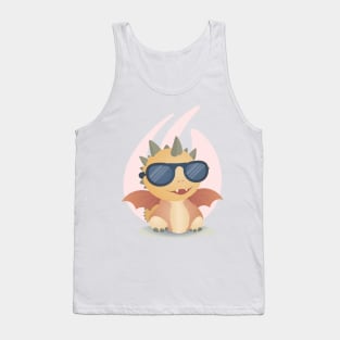 Baby Dragon with Sunglasses Tank Top